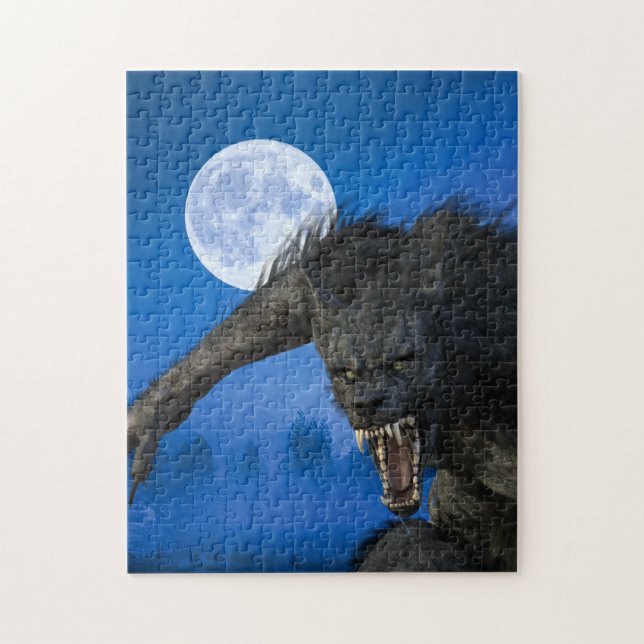 Werewolf Full Moon Jigsaw Puzzle (Vertical)