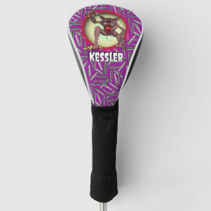 Werewolf Full Moon Purple Halloween Personalise Golf Head Cover