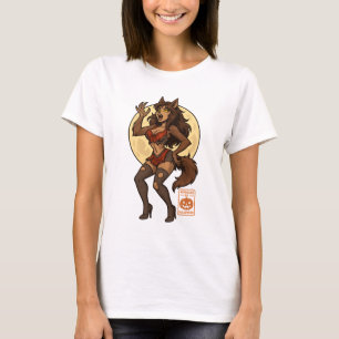 Werewolf Girl Cartoon T-Shirt