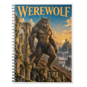 Werewolf, Gothic Fantasy Monster Notebook