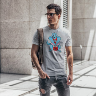 Werewolf Gym Lifting Pumpkin Cartoon   T-Shirt