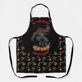 🧑🍳 Werewolf Halloween Apron 🐺🎃