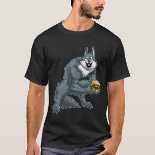 Werewolf Halloween Burger T-Shirt
