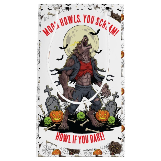 🐺 Werewolf Halloween Gift Bag 🎃💀 (Front)