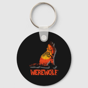 Werewolf Halloween    Key Ring