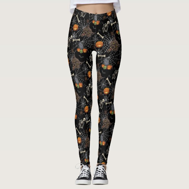 🐺 Werewolf Halloween Leggings 🎃💀 (Front)