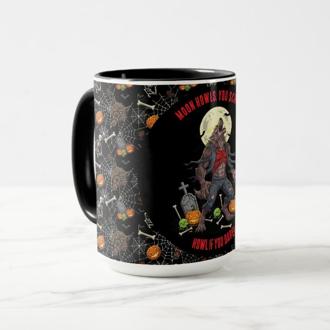 🐺 Werewolf Halloween Mug 🎃💀 (Front Left)