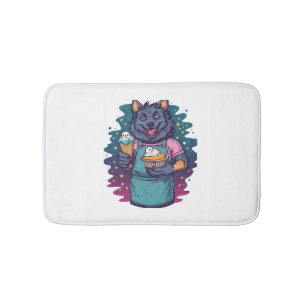 Werewolf Ice Cream Stand Bath Mat
