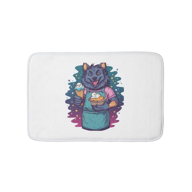 Werewolf Ice Cream Stand Bath Mat (Front)