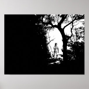 Werewolf in Forest Poster