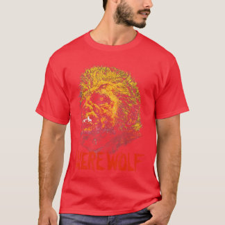 Werewolf Lycanthropy Vintage Monster Horror Movie  T-Shirt
