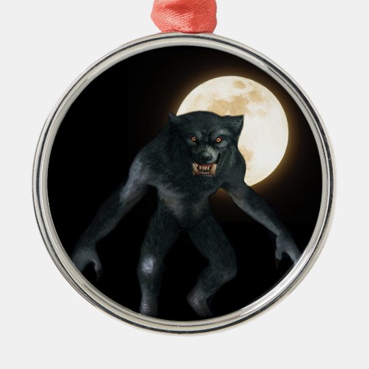 Werewolf Metal Ornament
