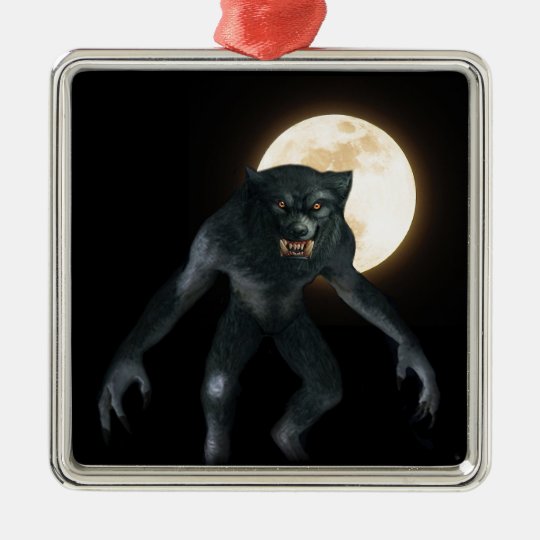 Werewolf Metal Ornament