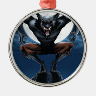 Werewolf Metal Tree Decoration