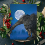 Werewolf Moon Lycanthrope halloween Postcard<br><div class="desc">This design may be personalised by choosing the customise further option to add text. Contact me at colorflowcreations@gmail.com if you with to have this design on another product. Purchase my original abstract acrylic painting for sale at www.etsy.com/shop/colorflowart. See more of my creations or follow me at www.facebook.com/colorflowcreations, www.instagram.com/colorflowcreations, www.twitter.com/colorflowart, and...</div>