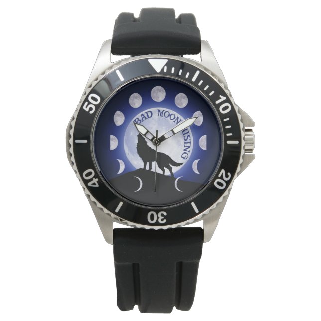 Werewolf Moon Phase Bad Moon Watch (Front)