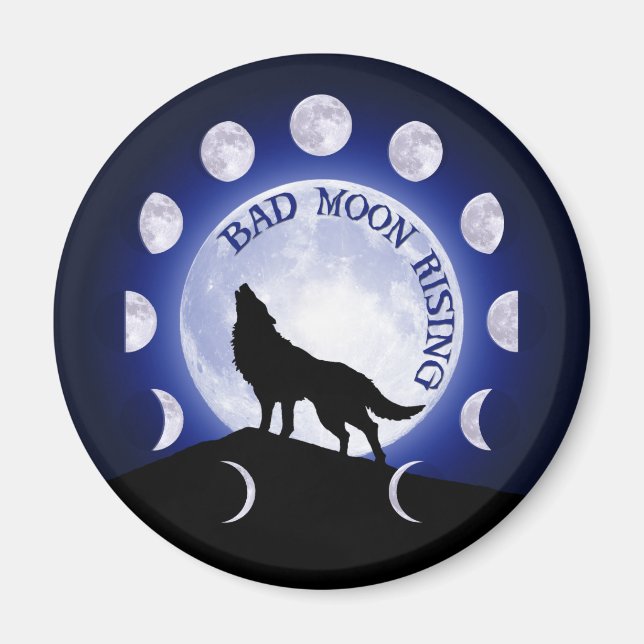 Werewolf Moon Phase Magnet (Front)