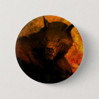 Werewolf Pin/Button 6 Cm Round Badge