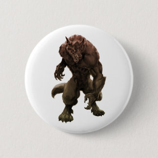 Werewolf Pin/Button 6 Cm Round Badge
