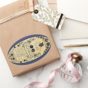 Werewolf potion Wolfsbane  Oval Sticker