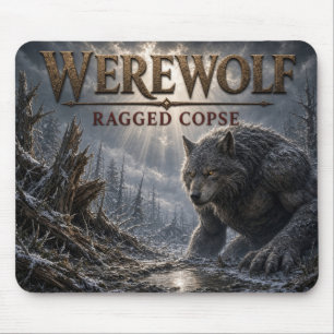 Werewolf Ragged Copse Dark Realism Mouse Pad