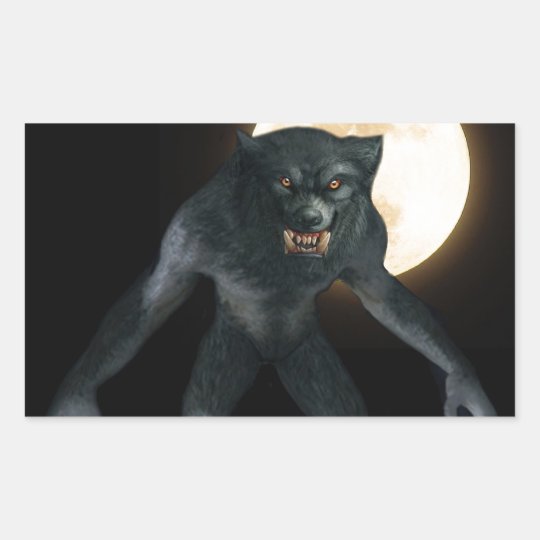 Werewolf Rectangular Sticker