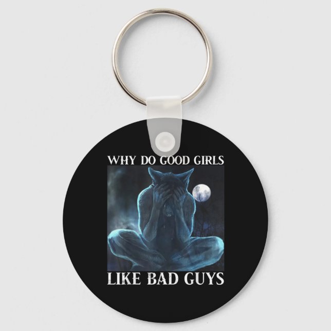 Werewolf Ripping Meme Alpha Wolf Werewolf Me Key Ring (Front)