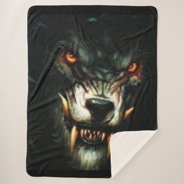WEREWOLF SHERPA BLANKET (Front)