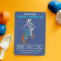 Werewolf Skeleton on a BMX Bike Boys Birthday