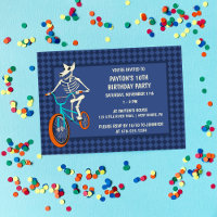 Werewolf Skeleton on a BMX Bike Horizontal Boys