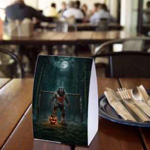 Werewolf Soccer Player Halloween Horror Art
