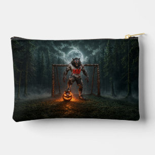 Werewolf Soccer Player Halloween Horror Art Accessory Pouch
