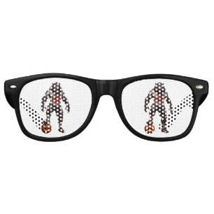 Werewolf Soccer Player Halloween Horror Art Retro Sunglasses