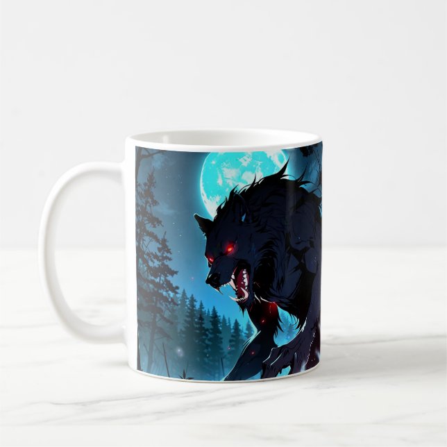 Werewolf Transformation Mug – Anime Halloween (Left)