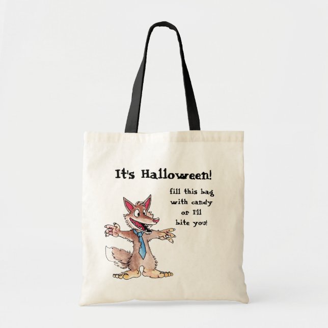 Werewolf Trick or Treat Bag (Front)