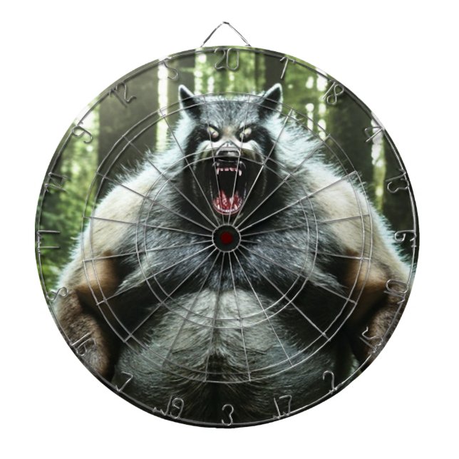 Werewolf Who Ate The Whole Village dartboard (Front)