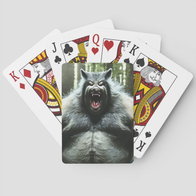 Werewolf Who Ate Whole Village Poker playing cards (Back)