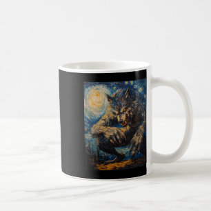 Werewolf Wolf Wolves - Van Gogh Style – Starry Nig Coffee Mug