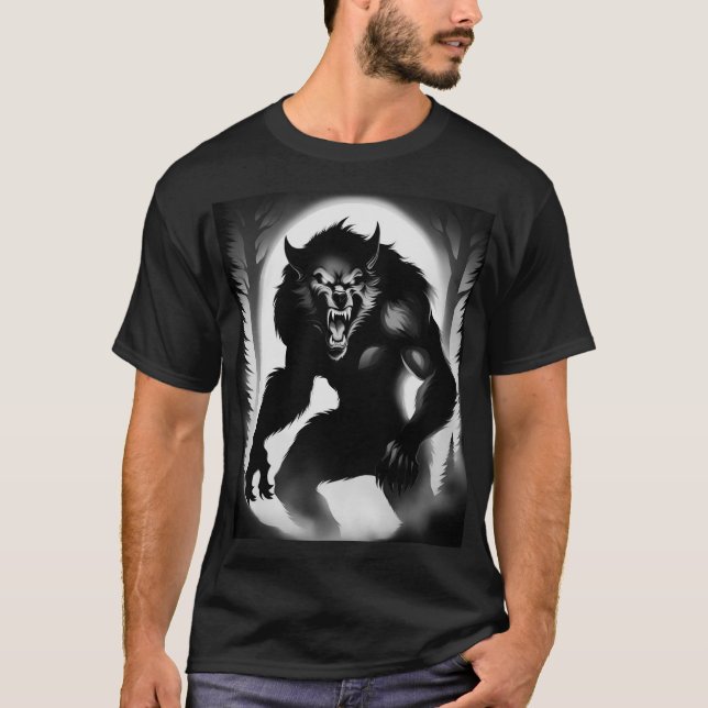Werewolf Woods Gothic  T-Shirt (Front)