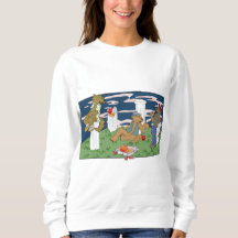 Werewolves Having Pizza Women's Sweatshirt