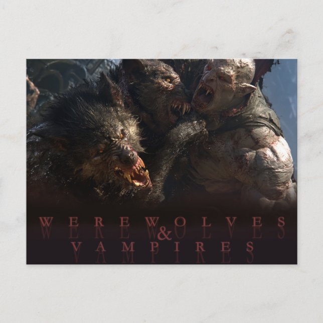 Werewolves & Vampires - The Battle Postcard (Front)