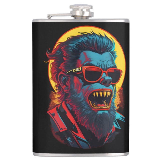 Werewolves Zombie Hip Flask (Front)
