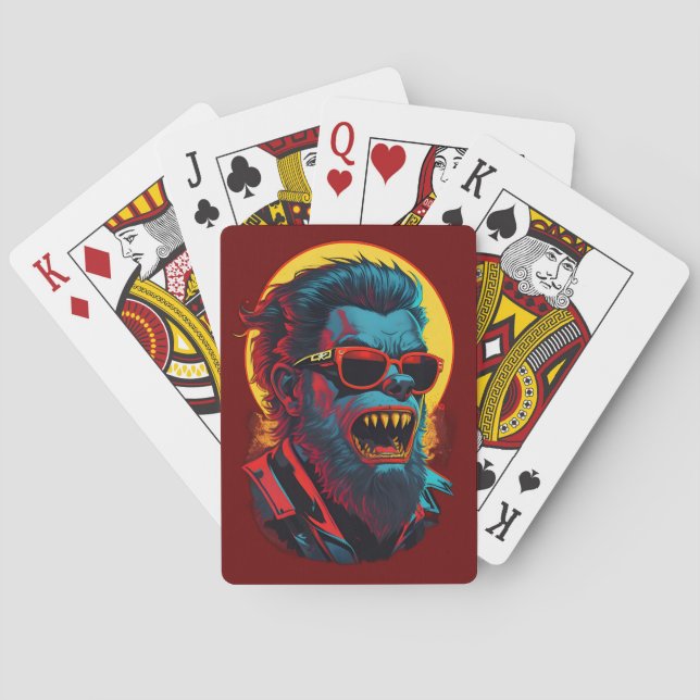 Werewolves Zombie Playing Cards (Back)