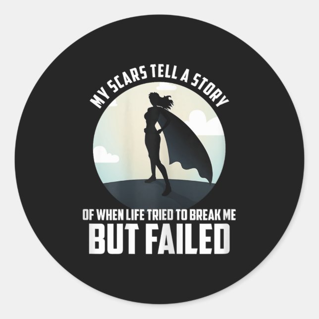 Werful Motivational Woman Shirt, My S Tell A Story Classic Round Sticker (Front)