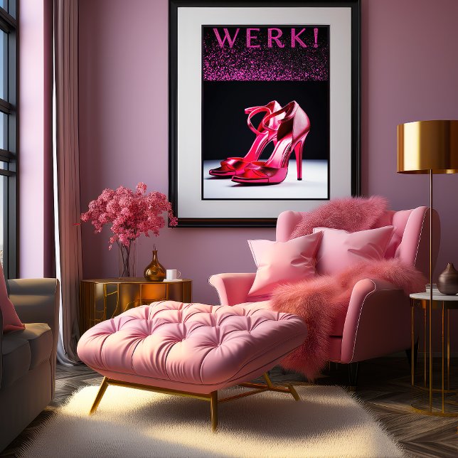 "WERK!" Feminine Art Statement Poster (Creator Uploaded)