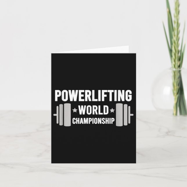 Werlifter Motivational Gym Werlifting World Chamon Card (Front)