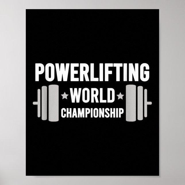 Werlifter Motivational Gym Werlifting World Chamon Poster (Front)