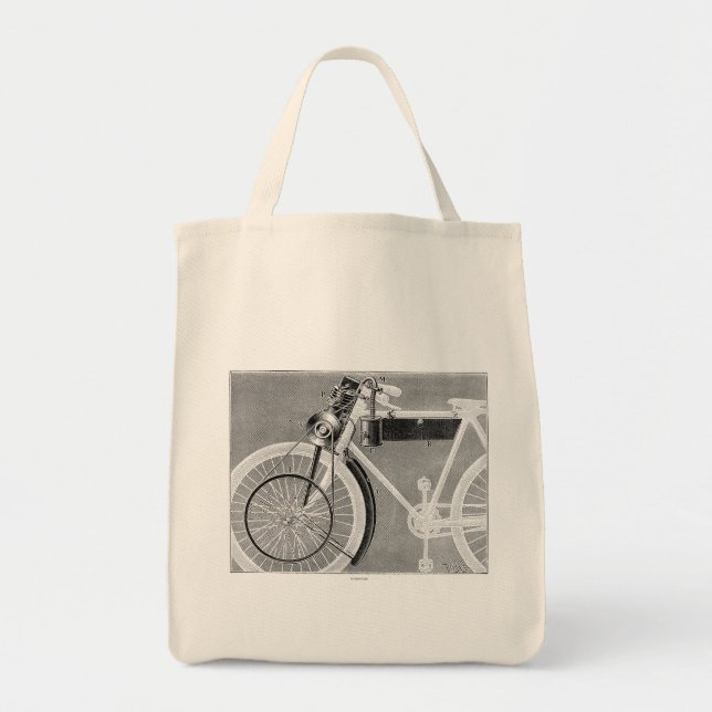Werner Motorcycle, 1898 Tote Bag (Front)