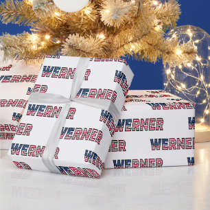 Werner Vorname Name USA US Geschenkpapier Papier Wrapping Paper