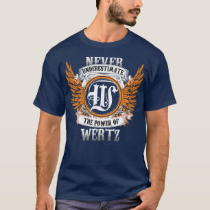 Wertz Name Shirt Never Underestimate The Power Of 